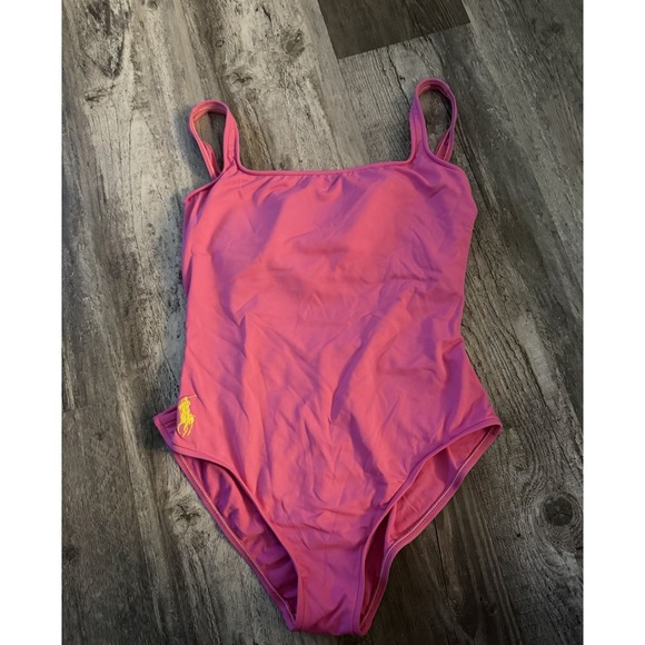 Ralph Lauren Other - Ralph Lauren Womens Swimsuit One Piece Bright Pink Size Large
